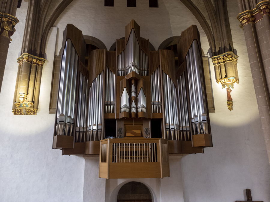 Die Kuhn-Orgel im Mindener Dom steht bei den Orgelkonzerten aus Anlass des 75-jährigen Bestehens des Dombau-Vereins Minden (DVM) im Mittelpunkt. Foto: DVM/Kaus von Kassel
